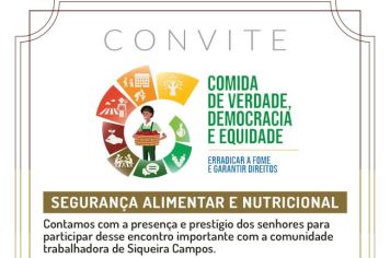 Conferência Municipal: Alimentação de Qualidade para Todos!