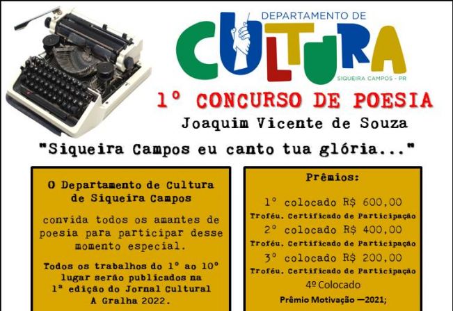 1º Concurso de Poesia