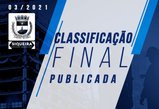 Classificação Final do PSS Obras