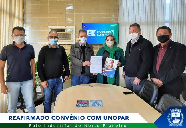 Reafirmado convênio com Universidade Unopar